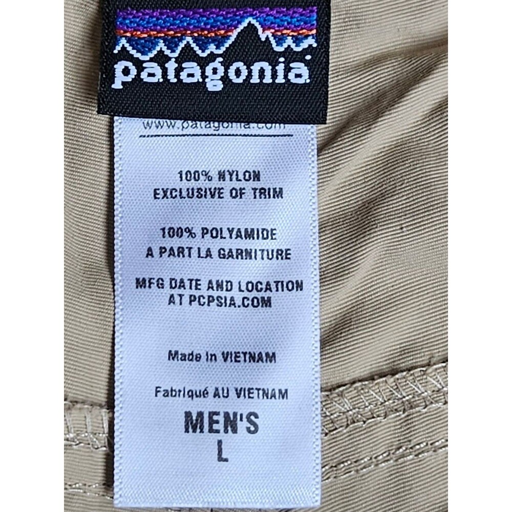 Patagonia Men's Quandary Hiking Shorts Khaki Tan Size Large L 10" Inseam Nylon - Picture 7 of 12